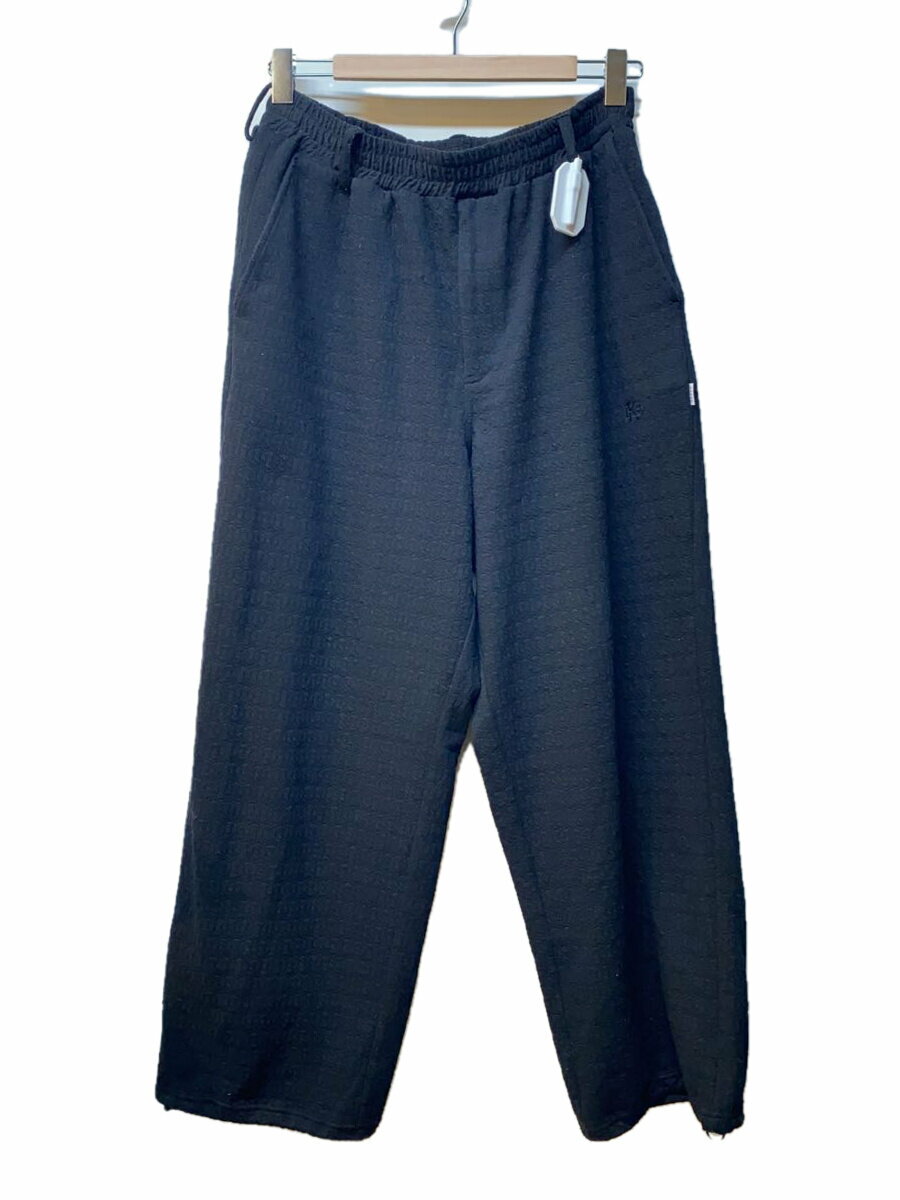【中古】Keboz◆ストレートパンツ/L/ポリエステル/BLK/無地/毛玉有【メンズウェア】