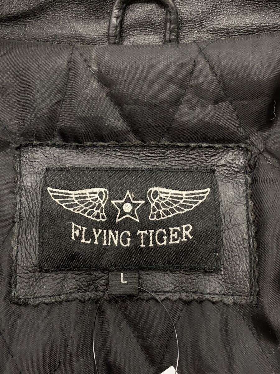 【中古】flying tiger/レザージャケット・ブルゾン/L/レザー/BLK【メンズウェア】