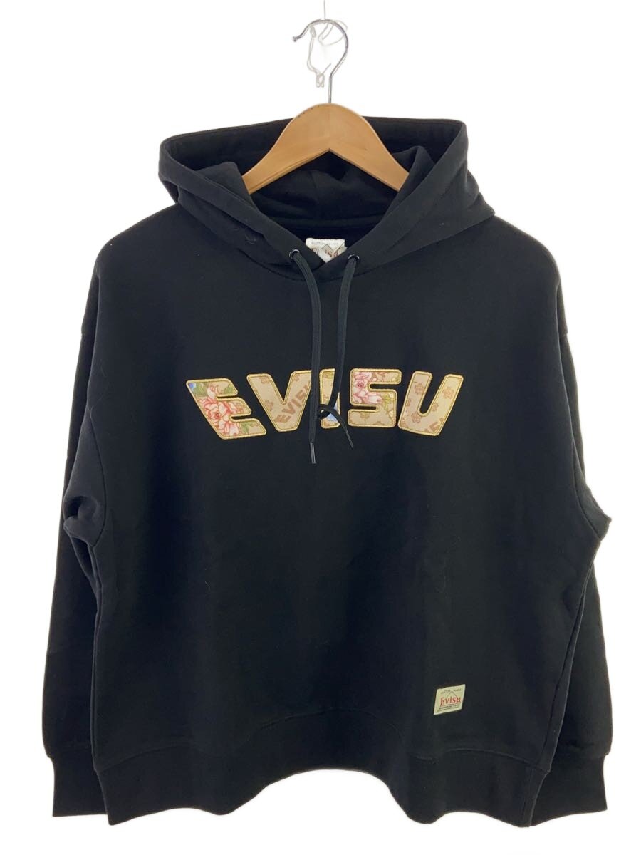 【中古】EVISU◆パーカー/M/コットン/ブラック/無地/2EAHTW33W4027CPCT//【レディースウェア】