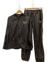 【中古】EVERLAST◆サウナスーツ/フィットネス/上下セットアップ/スポーツウェアー/M/BLK/ELC74500【スポーツ】