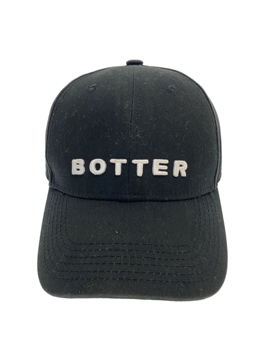 BOTTER◆キャップ/FREE/コットン/BLK/メンズ