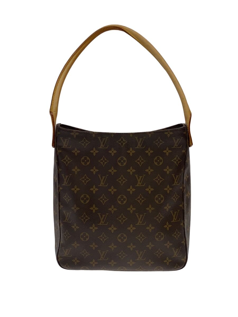 LOUIS VUITTON◆ルーピングGM_モノグラム・キャンバス/PVC/BRW/総柄