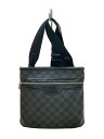 【中古】LOUIS VUITTON◆トマス_ダミエ グラフィット_BLK/N58028/PVC/BLK【バッグ】