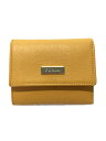 【中古】FURLA◆3つ折り財布/--/ORN/無地/レディース/PCK6CL0/保存袋付き【服飾雑貨他】