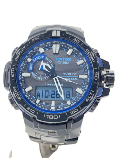 【中古】CASIO◆ソーラー腕時計・PROTREK/デジアナ/--/BLK/BLK【服飾雑貨他】 【中古】CASIO◆ソーラー腕時計・PROTREK/デジアナ/--/BLK/BLK【服飾雑貨他】