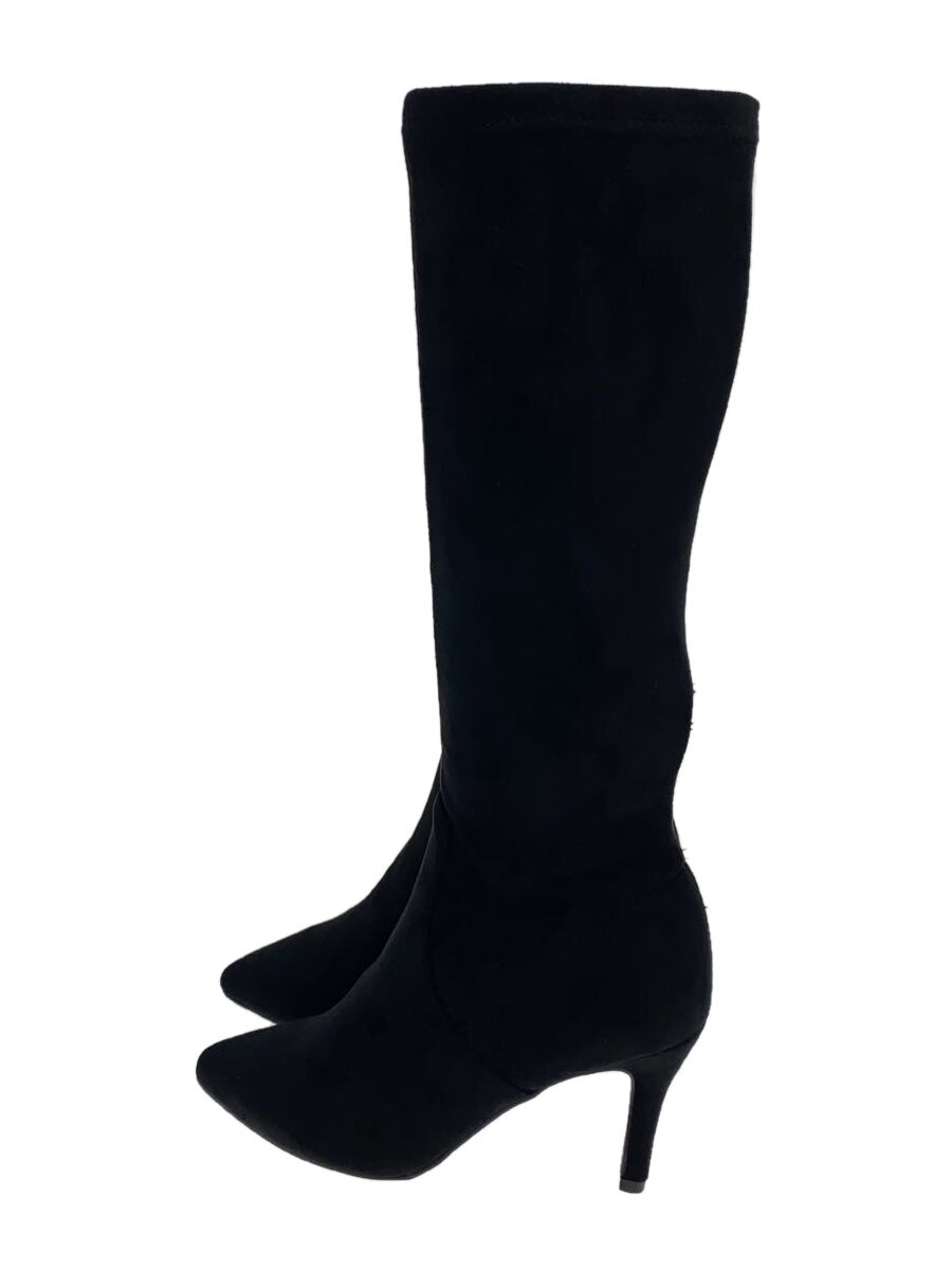 【中古】rienda◆シンデレララインロングブーツ/BLK/110ga655-0210//【シューズ】