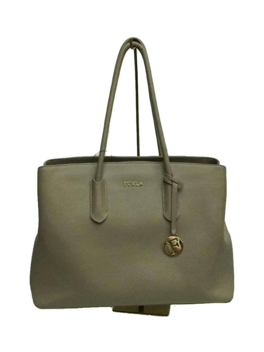 【中古】FURLA◆トートバッグ/--/BEG/