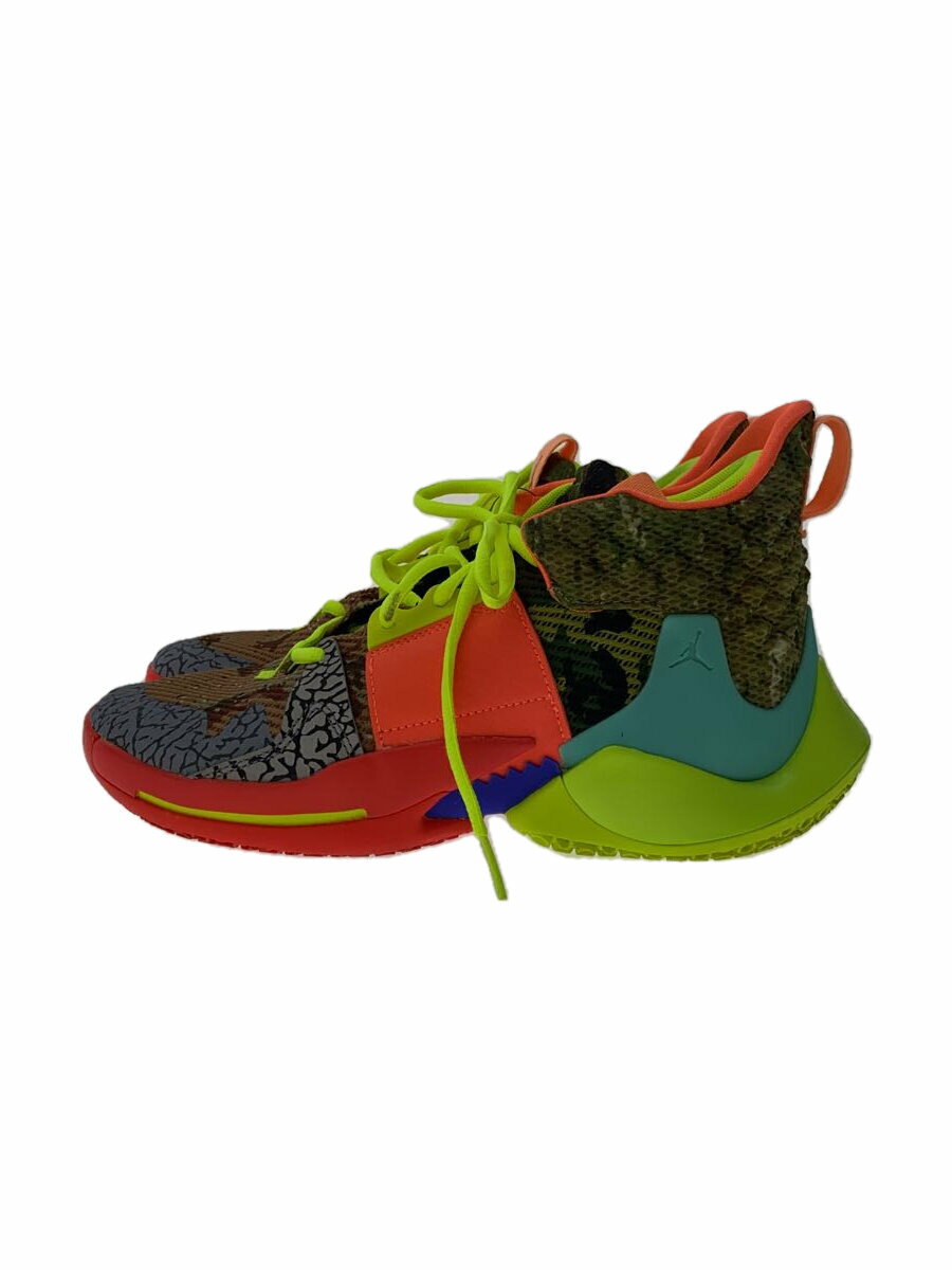 【中古】NIKE◆JORDAN WHY NOT ZER0.2 SP/ジョーダンワイノットゼロ/マルチカラー/CI6875-300/2【シューズ】
