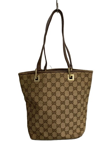 【中古】GUCCI◆トートバッグ_GGキャンバス/キャンバス/BRW/総柄【バッグ】 【中古】GUCCI◆トートバッグ_GGキャンバス/キャンバス/BRW/総柄【バッグ】