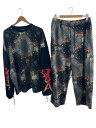 【中古】GALFY◆バンダナギャング/ジャージ/セットアップ/XL/ポリエステル/ブラック/103018/103017【メンズウェア】
