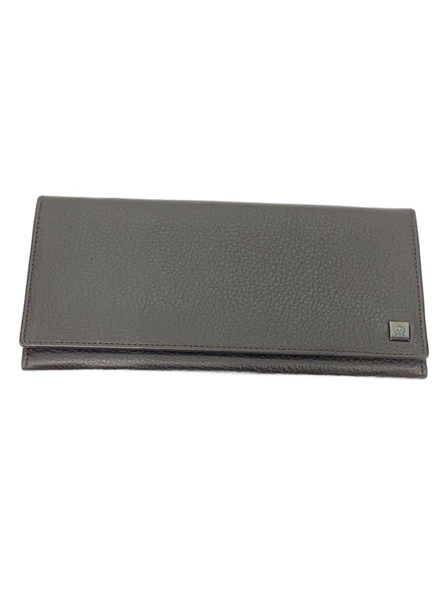 【中古】dunhill◆長財布/レザー/BRW/�