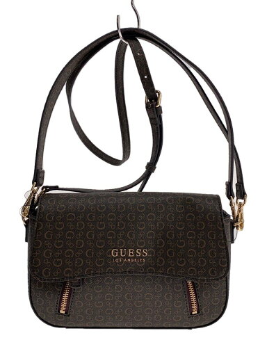 【中古】GUESS◆2way/ショルダーバッグ/PVC/ブラウン/総柄/SG904921【バッグ】 【中古】GUESS◆2way/ショルダーバッグ/PVC/ブラウン/総柄/SG904921【バッグ】
