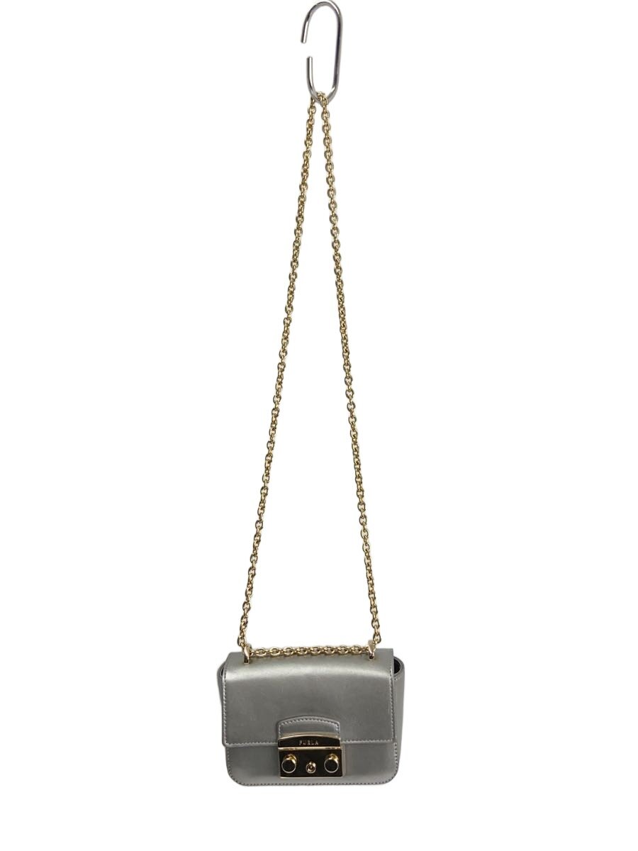 Furla - 【中古】FURLA◆ショルダーバッグ/レザー/SLV【バッグ】
