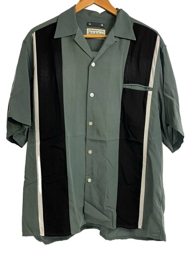 【中古】WACKO MARIA◆半袖シャツ/L/--/GRN【メンズウェア】 【中古】WACKO MARIA◆半袖シャツ/L/--/GRN【メンズウェア】