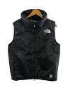 【中古】THE NORTH FACE◆HEDGE OVER VEST_ヘッジオーバーベスト/L/ナイロン/BLK【メンズウェア】