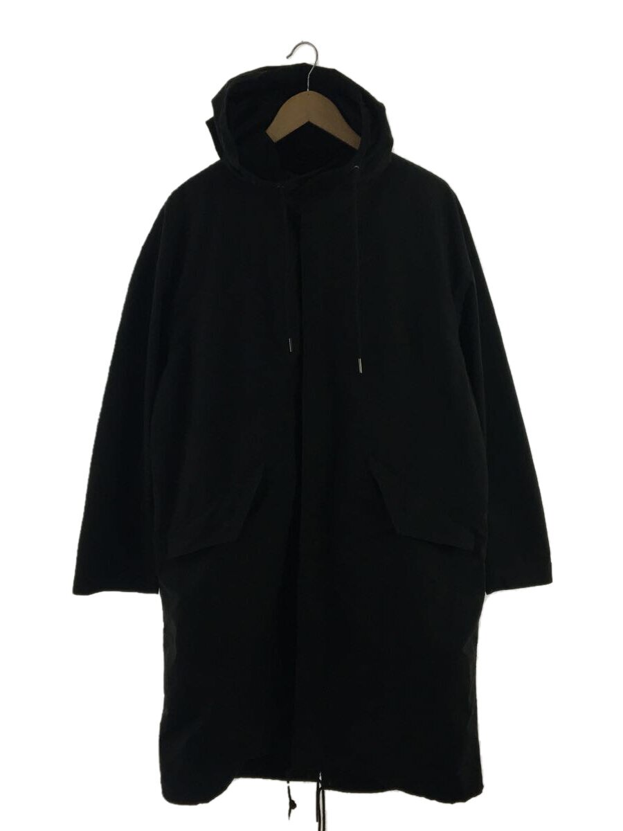 【中古】INHERIT◆インナーセット/コラボ/モッズコート/M/ポリエステル/BLK【メンズウェア】