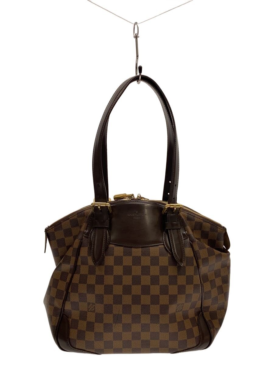 【中古】LOUIS VUITTON◆ヴェローナMM_ダミエ・エベヌ/PVC/BRW【バッグ】