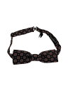 【中古】DOLCE&GABBANA◆蝶ネクタイ/シルク/BLK/総柄/メンズ//【服飾雑貨他】