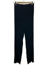 【中古】ISSEY MIYAKE◆プリーツパンツ/3/ポリエステル/BLK/IM21FF1002【レディースウェア】