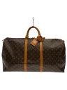 【中古】LOUIS VUITTON◆キーポル60_モノグラム・キャンバス_BRW/PVC/BRW【バッグ】