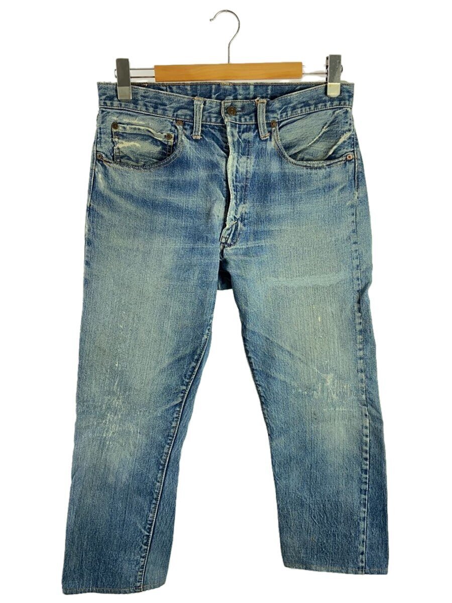 【中古】Levi’s◆ボトム/--/デニム/IDG/42TALON/ビッグE/リペア有り/ボタン裏8//【メンズウェア】