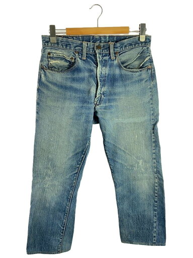 【中古】Levi’s◆ボトム/--/デニム/IDG/42TALON/ビッグE/リペア有り/ボタン裏8//【メンズウェア】