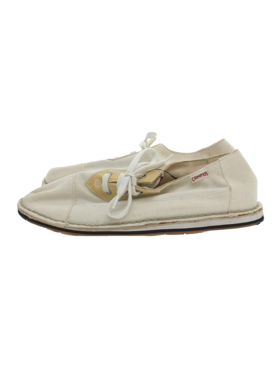 【中古】camper◆ローカットスニーカー/38/クリーム/コットン/20488-001-GE-43/07//【シューズ】