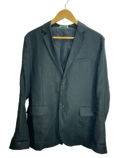 【中古】WORK NOT WORK◆テーラードジャケット/L/リネン/BLK/無地/UW75-17U028【メンズウェア】 【中古】WORK NOT WORK◆テーラードジャケット/L/リネン/BLK/無地/UW75-17U028【メンズウェア】
