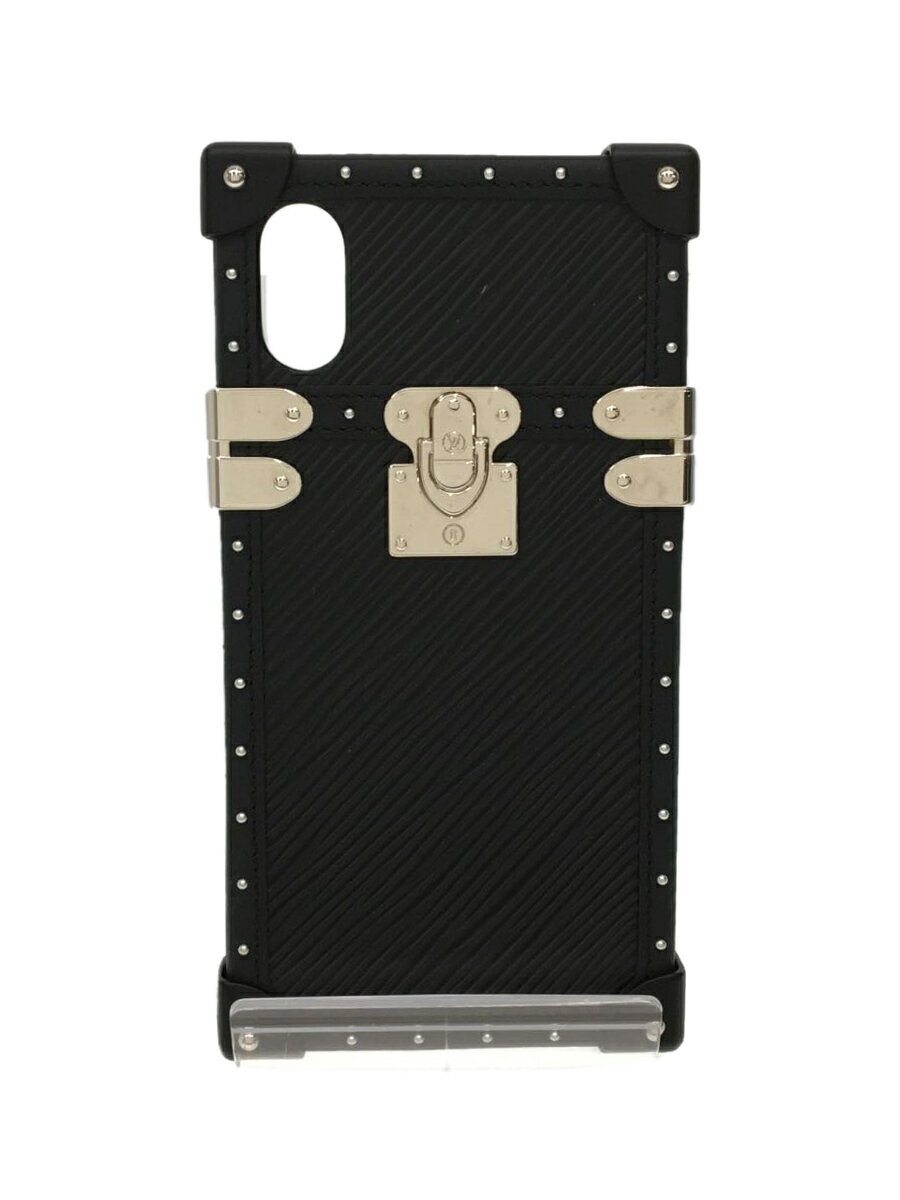 【中古】LOUIS VUITTON◆アイ・トランクライトiPhoneX&XS_エピ/牛革/ブラック/ルイヴィトン【服飾雑貨他】