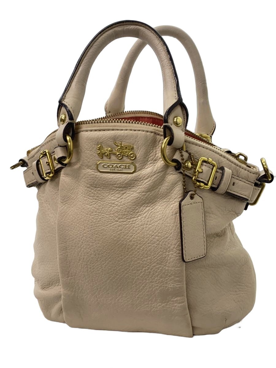 COACH - 【中古】COACH◆ハンドバッグ/レザー/CRM/E1273【バッグ】