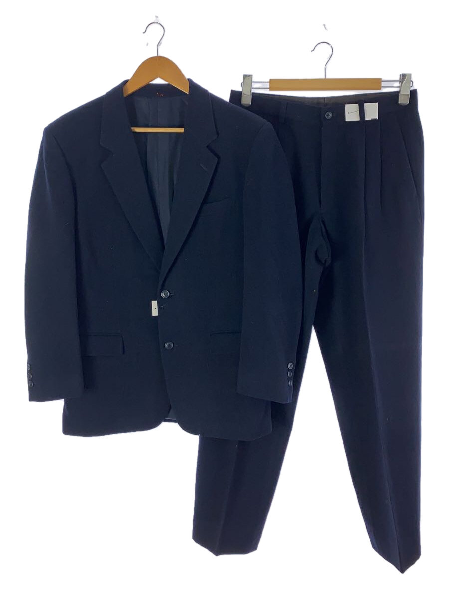 【中古】ISSEY MIYAKE MEN◆オールド/ジャケット/パンツ/セットアップ/L/ウール/NVY/無地/筆タグ【メンズウェア】