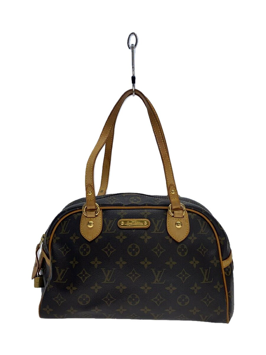 LOUIS VUITTON - 【中古】LOUIS VUITTON◆モントルグイユPM_モノグラム・キャンバス_BRW/PVC/BRW【バッグ】