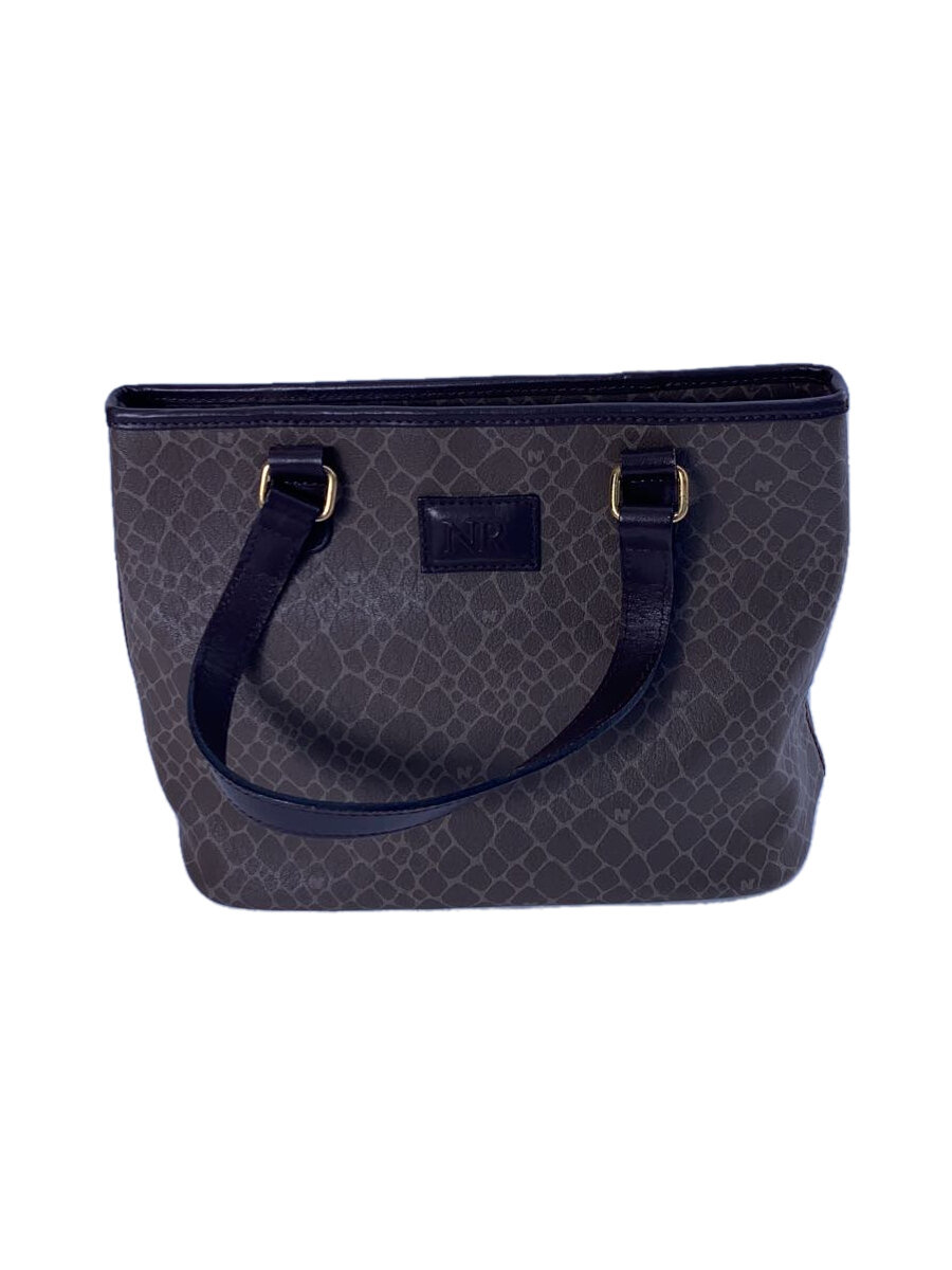 【中古】NINA RICCI◆ハンドバッグ/BRW/アニマル【バッグ】