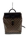 【中古】LOUIS VUITTON◆ソーホー_ダミエ・エベヌ_BRW/PVC/BRW/N51132【バッグ】