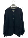 【中古】YASHIKI◆カーディガン(厚手)/2/コットン/BLK/無地/YSK-18AW-KN01//【メンズウェア】