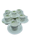 【中古】NARUMI◆鳴海製陶/カップ&ソーサー/6点セット/WHT【キッチン用品】