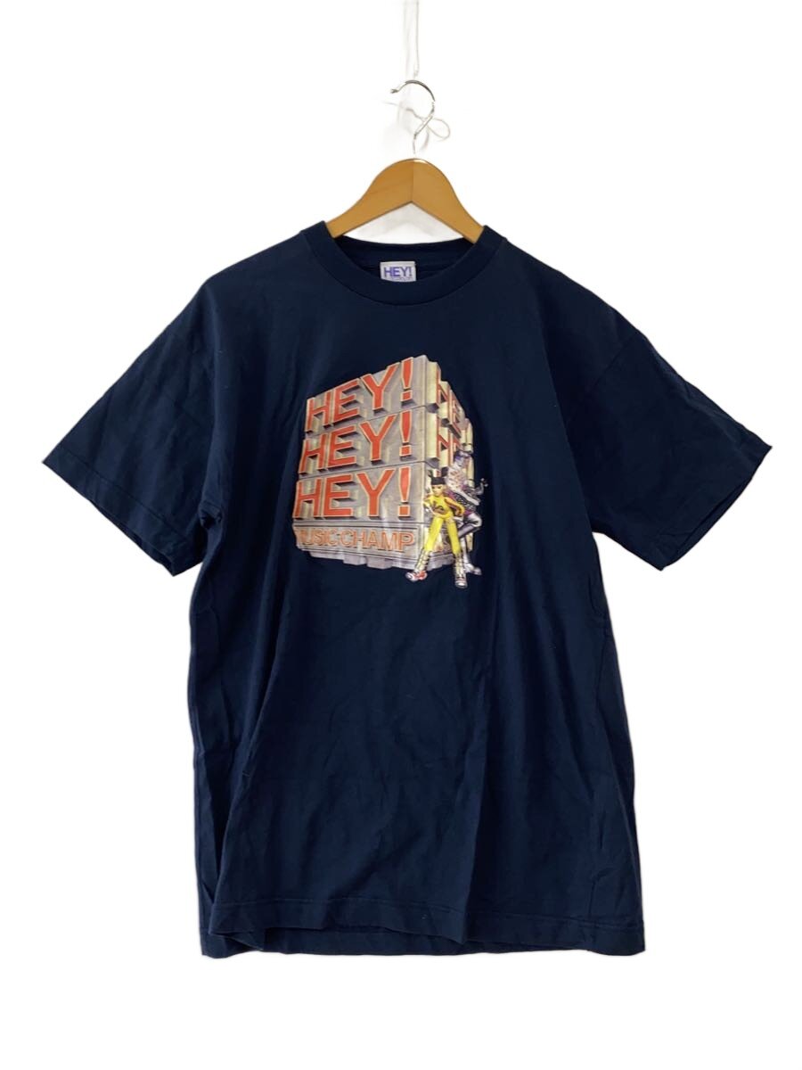 【中古】90s/HEY!HEY!HEY!/フジテレビ/Tシャツ/コットン/NVY【メンズウェア】