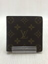 【中古】LOUIS VUITTON◆2つ折り財布/PVC/BRW/モノグラム【服飾雑貨他】