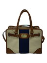 【中古】MICHAEL KORS◆ショルダーバッグ/キャンバス/WHT【バッグ】