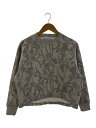 【中古】UNITED ARROWS◆スウェット/ポリエステル/GRY/総柄/1512-241-1060【レディースウェア】
