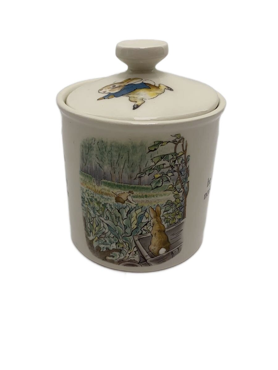【中古】WEDGWOOD◆洋食器その他/ピーターラビット/ジャムポット/キャニスター【キッチン用品】