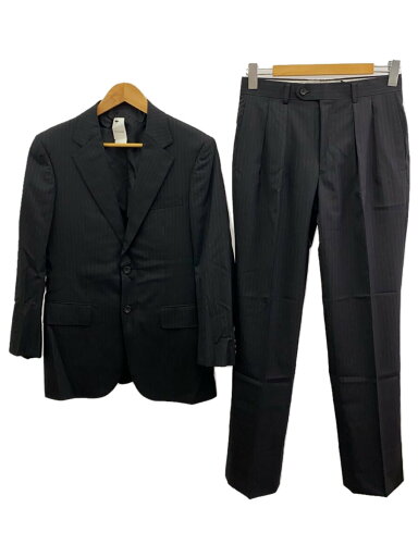 【中古】BURBERRY LONDON◆2Bストライプスーツ/スーツ/ウール/BLK/ストライプ/90-78-165 A4/BBD51-206-09【メンズウェア】 【中古】BURBERRY LONDON◆2Bストライプスーツ/スーツ/ウール/BLK/ストライプ/90-78-165 A4/BBD51-206-09【メンズウェア】