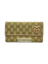 【中古】GUCCI◆長財布_ラブリー_GGキャンバス/キャンバス/CML/総柄/レディース【服飾雑貨他】(4)