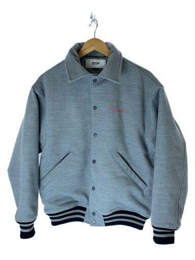 【中古】MFC STORE◆スタジャン/M/ポリエステル/GRY【メンズウェア】 【中古】MFC STORE◆スタジャン/M/ポリエステル/GRY【メンズウェア】