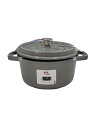 【中古】Staub◆両手鍋/サイズ:22cm/1102218【キッチン用品】