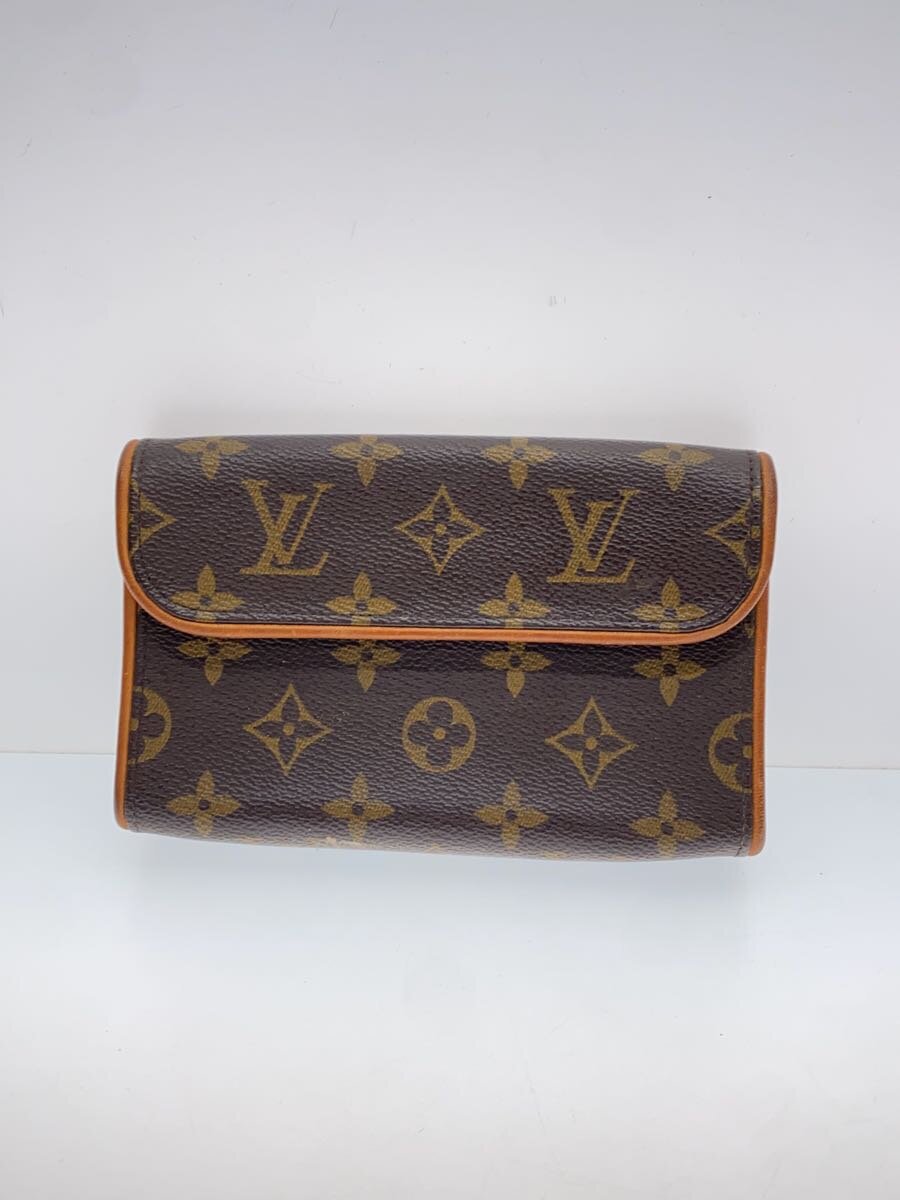 【中古】LOUIS VUITTON◆ポシェット・フロランティーヌ_モノグラム・キャンバス_BRW/PVC/BRW【バッグ】