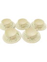 【中古】香蘭社◆カップ&ソーサー/5点セット/WHT/W41110-HUI【キッチン用品】