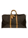 【中古】LOUIS VUITTON◆キーポル・バンドリエール55_モノグラム・キャンバス_BRW/PVC/BRW/総柄【バッグ】(4)