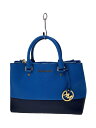 【中古】MICHAEL KORS◆ショルダーバッグ/レザー/BLU//【バッグ】