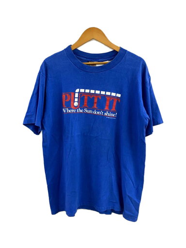 【中古】ONEITA◆Putt It Where The Sun Dont Shine/Tシャツ/XL/コットン/BLU【メンズウェア】 【中古】ONEITA◆Putt It Where The Sun Dont Shine/Tシャツ/XL/コットン/BLU【メンズウェア】